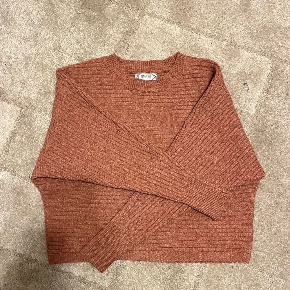 Rust orange sweater